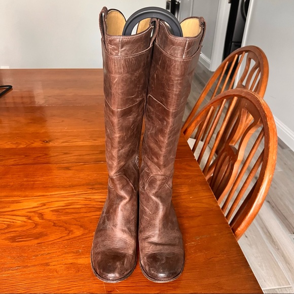 Frye Paige Leather Tall Riding Boots - Picture 3 of 7